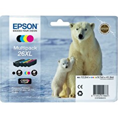 EPSON T2636 - inkoust CMYK pro EPSON Expression Premium XP-600 / XP-605 / XP-700 / XP-800 (medvěd)