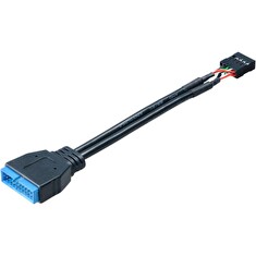 AKASA Kabel redukce interní USB 3.0 (19-pin) na interní USB 2.0 (9-pin), 10cm