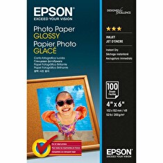 Epson Photo Paper Glossy - papír 10x15cm, 100 listů, 200g/m2
