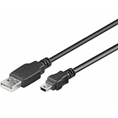 PremiumCord Kabel mini USB, A-B, 5pinů, 0,5m