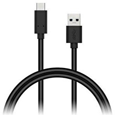 CONNECT IT Wirez USB C (Type C) - USB, tok proudu až 3A !,černý, 2 m
