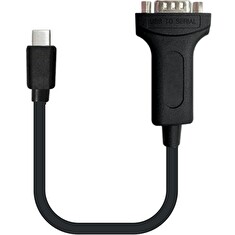 PremiumCord Konvertor USB 3.1 (typ C) na RS232/ 20cm/ černý
