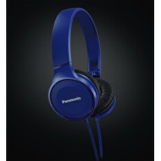 Panasonic stereo sluchátka RP-HF100E-A, 3,5 mm jack, modrá