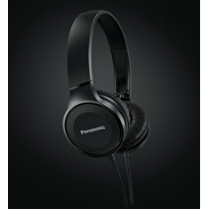 Panasonic stereo sluchátka RP-HF100E-K, 3,5 mm jack, černá