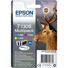 Epson inkoustová náplň/ Multipack T1306 DURABrite Ultra Ink/ 3x barvy