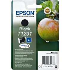 Epson inkoustová náplň/ Singlepack T1291 DURABrite Ultra Ink/ Černá