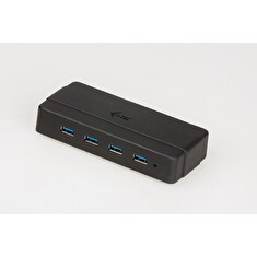 I-TEC USB HUB Charging/ 4 porty/ 1 nabíjecí port/ USB 3.0/ napájecí adaptér/ černý
