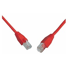 SOLARIX patch kabel CAT5E SFTP PVC 0,5m červený