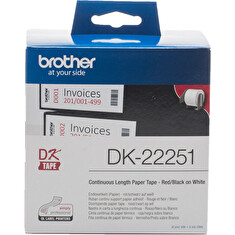 Brother - DK-22251 (papírová role 62mm x 30,48m) - dvoubarevný tisk při použití v QL-8xx