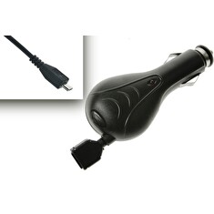 Aligator nabíječka do auta, samonavíjecí kabel, 12/24 V, micro USB, 1 A