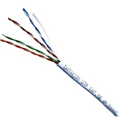 DATACOM kabel drát C5E UTP PVC 305m box bílý