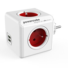 Zásuvka PowerCube ORIGINAL USB červená