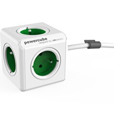 Zásuvka PowerCube EXTENDED s kabelem 1.5m zelená