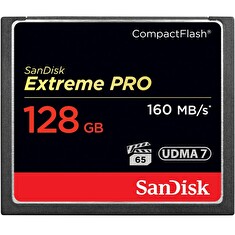 CF 128GB paměťová karta Compact Flash Extreme PRO (160 MB/s) VPG 65, UDMA 7 SanDisk - 123845