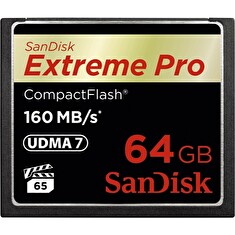 CF 64GB paměťová karta Compact Flash Extreme PRO (160 MB/s) VPG 65, UDMA 7 SanDisk - 123844