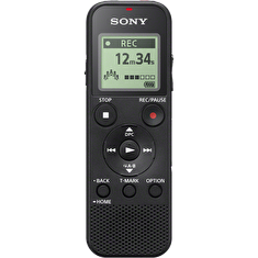 Sony ICD-PX370, digitální diktafon se slotem pro paměťovou kartu 4GB, černý