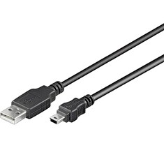 Kabel PremiumCord Kabel USB 2.0, A-B mini, 5pinů, 1m