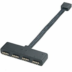 AKASA rozbočovač pro RGB LED pásky AKASA / 1x female / 4x male / černý