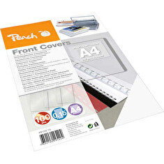 PEACH přední desky 0.15mm A4 transparentní (100) 1 balení obsahuje 100 desky PB100-19