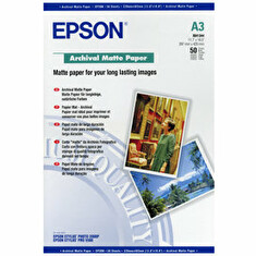 Epson Archival Matte Paper - Matný - A3 (297 x 420 mm) - 192 g/m2 - 50 listy papír - pro Stylus Pro 4900 Spectro_M1; SureColor P400, P5000, P800, SC-P10000, P20000, P400, P5000