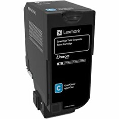 Lexmark - Vysoká výtěžnost - azurová - originál - kazeta s barvivem LCCP, LRP, Lexmark Corporate - pro Lexmark CX725de, CX725dhe, CX725dthe
