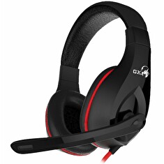 GENIUS GX Gaming - sluchátka, nahlávního typu, mikrofon, jack 3.5mm, 20Hz - 20kHz, černá