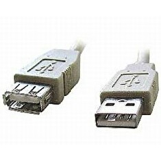 Kabel USB A-A 3m 2.0 prodlužovací HQ Black