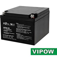 Baterie olověná 12V/24Ah VIPOW bezúdržbový akumulátor