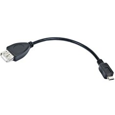 GEMBIRD kabel propojovací USB 2.0 A - Micro B OTG, F/M kabel 15cm