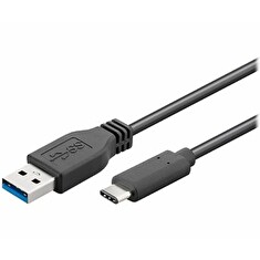 PremiumCord - USB kabel - USB-C (M) do USB Type A (M) - USB 3.1 - 2 m - lisovaný - černá