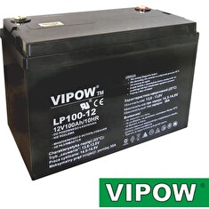 Baterie olověná 12V/100Ah VIPOW bezúdržbový akumulátor