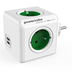 Zásuvka PowerCube ORIGINAL USB zelená