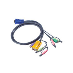 ATEN KVM Kabel (HD15-SVGA, PS/2, PS/2, Audio) - 5m