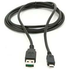 Gembird oboustraný kabel USB 2.0 AM - Micro-USB, 1 m, černý
