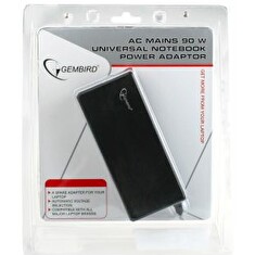 Gembird univerzální napájecí notebook adaptér AC 90W