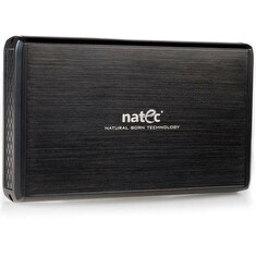 Natec RHINO Externí box pro 3.5'' SATA HDD, USB 3.0, hliníkový, černý