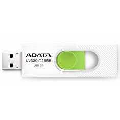 ADATA flash disk 128GB UV320 USB 3.1 bílo-zelený