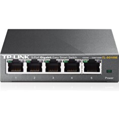 TP-Link TL-SG105E Easy Smart Switch 5x10/100/1000Mbps, Metal case, IEEE 802.1p