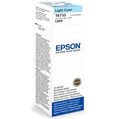 Epson T6735 - inkoust light cyan (světle azurová) pro Epson L800/810