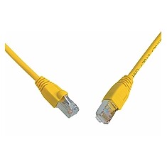 Solarix/Signamax Patch kabel CAT5E SFTP PVC 1m žlutý s hrdlem C5E-315YE-1MB