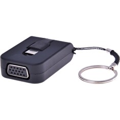 PremiumCord Adaptér USB 3.1 Typ-C male na VGA female,zasunovací kabel a kroužek na klíče