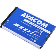 Náhradní baterie AVACOM Baterie do mobilu Nokia 6230, N70, Li-Ion 3,7V 1100mAh (náhrada BL-5C)