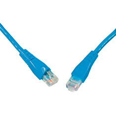 Patch kabel CAT5E UTP PVC 15m modrý
