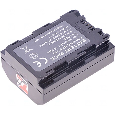 Baterie T6 power Sony NP-FZ100, 2040mAh, 14,7Wh, černá