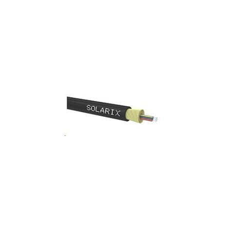 DROP1000 kabel Solarix, 16vl 9/125, 3,9mm, LSOH, černý, cívka 500m SXKO-DROP-16-OS-LSOH