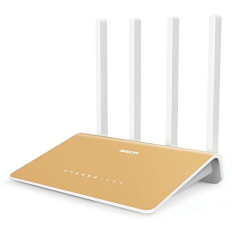 Netis 360R - AC 1200 Mbps, MU-MIMO AP/Router, 1x WAN, 4x LAN, USB, 4x fixní anténa 5 dB, full Gigabit porty
