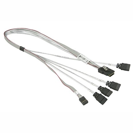 SUPERMICRO 51cm IPASS(SFF-8087) to 4 SATA, SAS CBL for HDD, PB Free