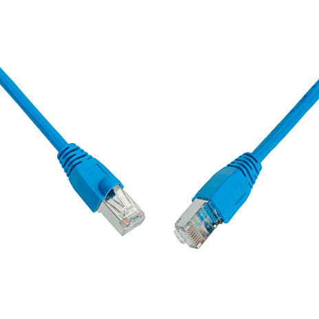 SOLARIX patch kabel CAT6 UTP PVC 1m modrý snag-proof