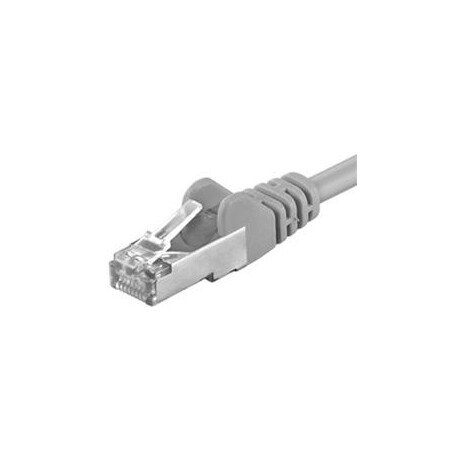 PremiumCord F/UTP 15m CAT.6 patch kabel awg26 šedá