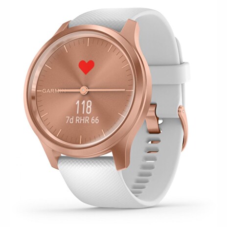 GARMIN stylové/chytré hodinky vivomove3 Style, RoseGold/White Band